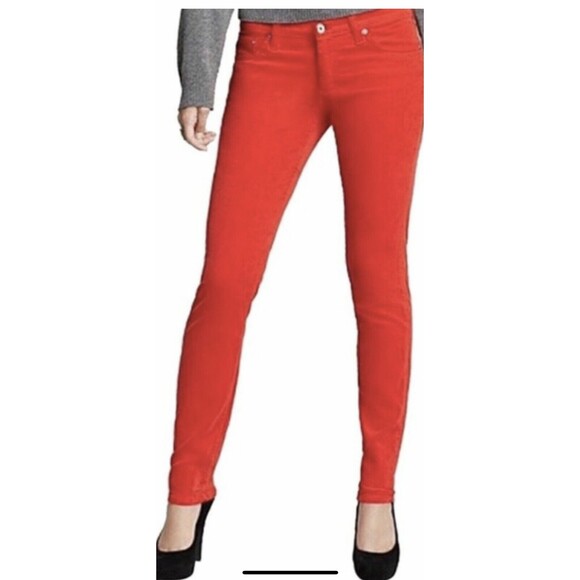 Adriano Goldschmied Women’s Jeans The Stilt Coral Skinny Junior Size 24 X 30 NWT - Picture 1 of 10